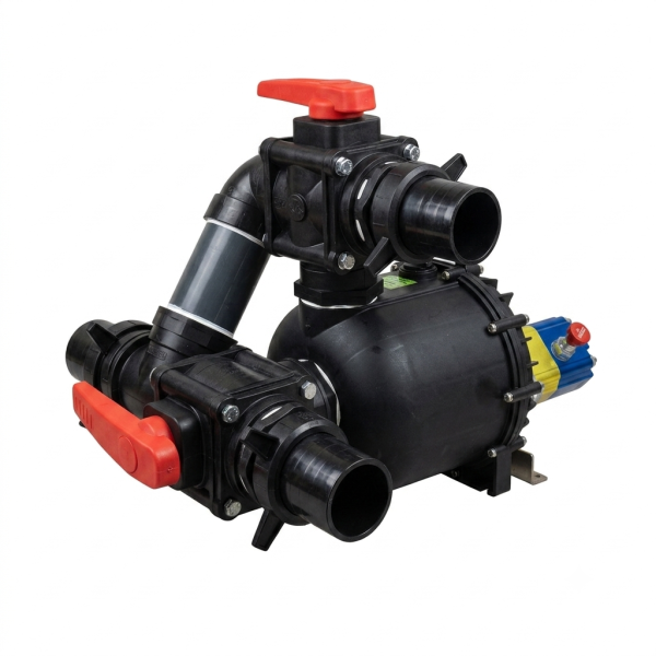 Pompe chimique auto-amorçante multifonctionnelle CTH-30R avec moteur hydraulique et régulateur de débit d'huile intégré (2)